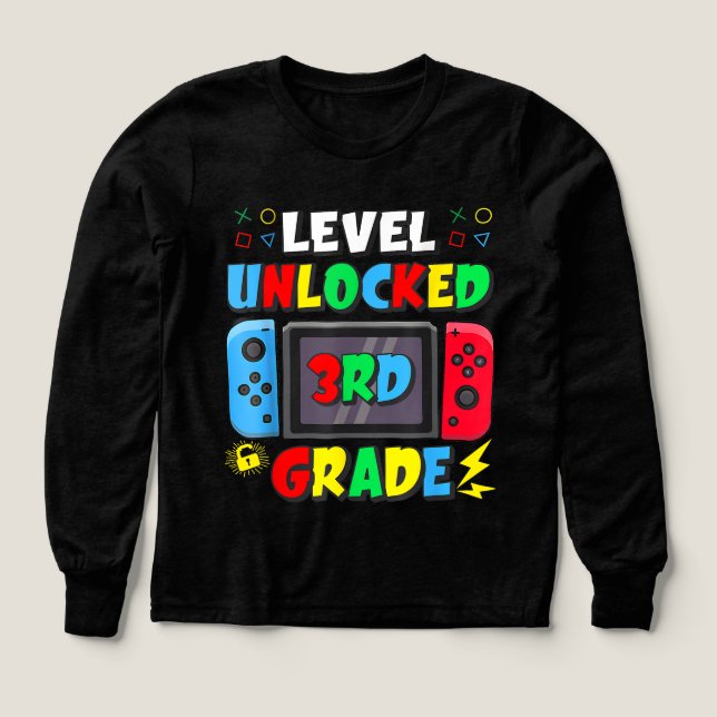 Back to School 3rd Grade Boys Gamer  (Design Front)