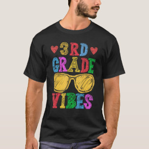 Back To School 3rd Grade Vibes First Day Teacher T-Shirt