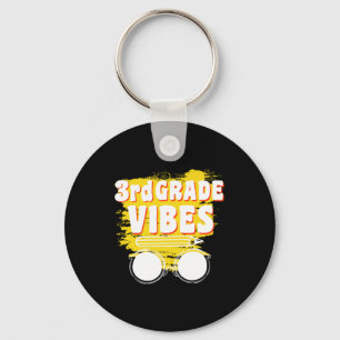 Back To School 3rd Grade Vibes Shirt First Day kid Key Ring