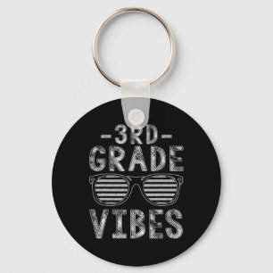Back To School 3rd Grade Vibes Third Grade Teacher Key Ring