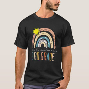 Back To School 3rd Grade Where The Adventure Begin T-Shirt