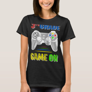 Back to School 3rd Third Grade Gamer Video Game K T-Shirt