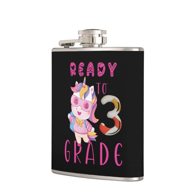 Back To School, 3Th Grade Hip Flask (Left)