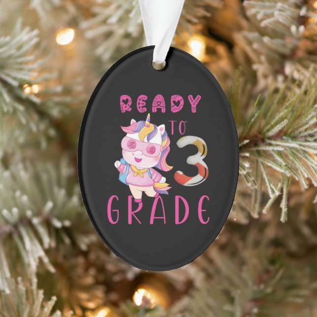 Back To School, 3Th Grade Ornament (Tree)