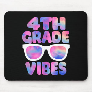 Back To School 4th Grade Vibes First Day Teacher  Mouse Pad