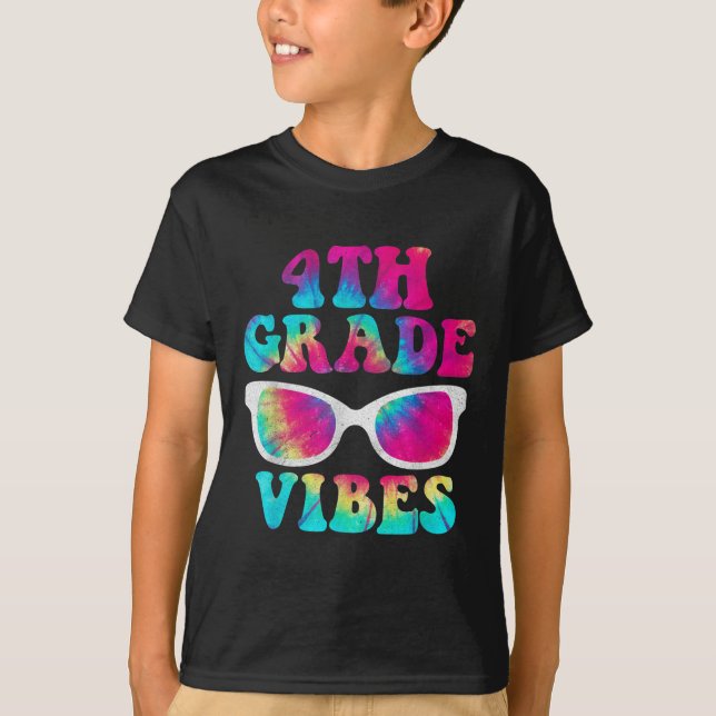 Back To School 4th Grade Vibes Shirt First Day Tea (Front)