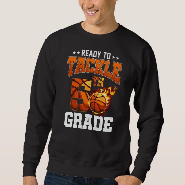 Back To School 5th Grade Awesome Five Grader Looks Sweatshirt (Front)