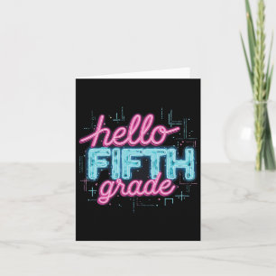 Back To School 5th Grade Collection Card