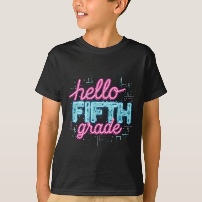Back To School 5th Grade Collection  T-Shirt (Front)