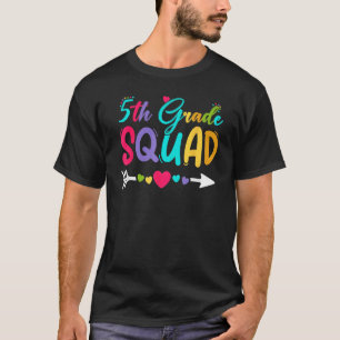 Back To School 5th Grade  Squad Happy First Day Of T-Shirt