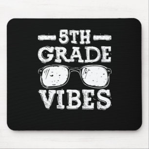 Back To School 5th Grade Vibes Mouse Pad