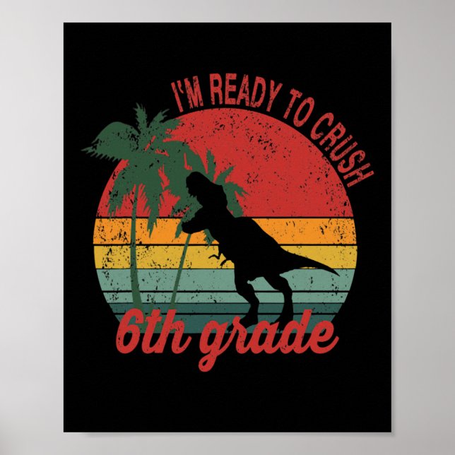 Back To School 6th Grade 1  Poster (Front)