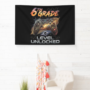 Back to School 6th Grade Boys First Day School Banner