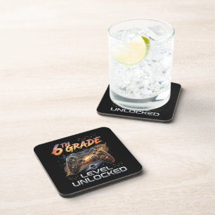Back to School 6th Grade Boys First Day School Coaster