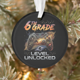 Back to School 6th Grade Boys First Day School Ornament
