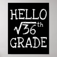 Back To School 6th Grade Square Root Of 36 Math Ki
