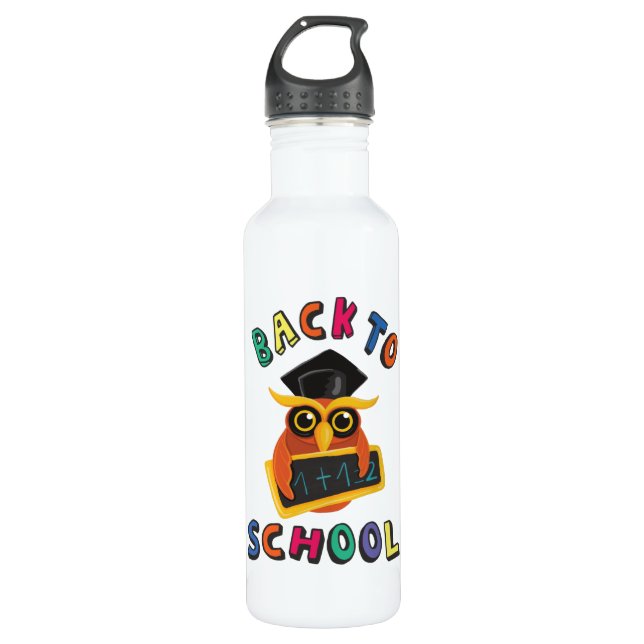 Back to school 710 ml water bottle (Front)