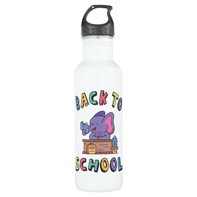 Back to school 710 ml water bottle (Front)