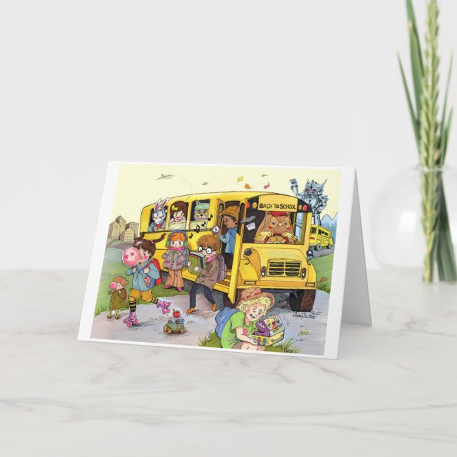 Back to School 80's Style Greeting Card (Front)