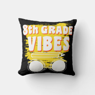 Back To School 8th Grade Vibes Shirt First Day Kid Cushion
