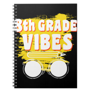 Back To School 8th Grade Vibes Shirt First Day Kid Notebook