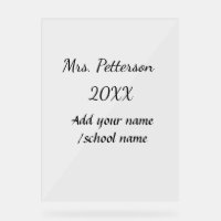 Back to school add teacher name year school name 