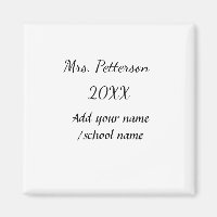 Back to school add teacher name year school name