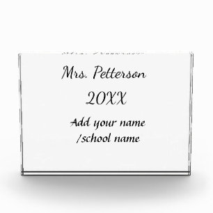 Back to school add teacher name year school name photo block
