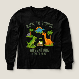 Back to School Adventure Starts Here Dinosaur