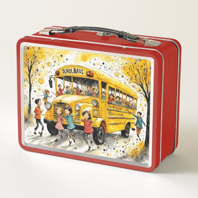 Back to School Again  Metal Lunch Box (Back)