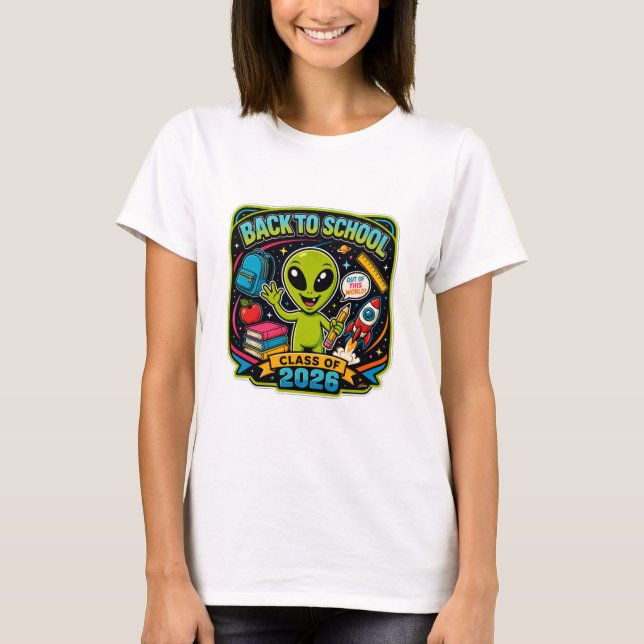 Back to School Alien T-Shirt (Front)