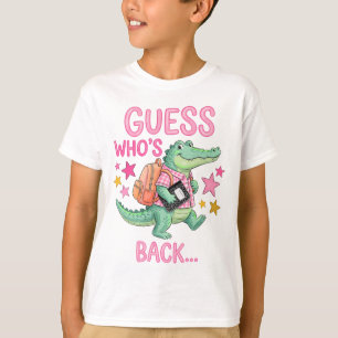 Back To School Alligator T- shirt .