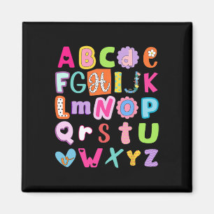 Back To School Alphabet Abcs First Day Of School T Magnet