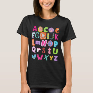 Back To School Alphabet Abcs First Day Of School T T-Shirt
