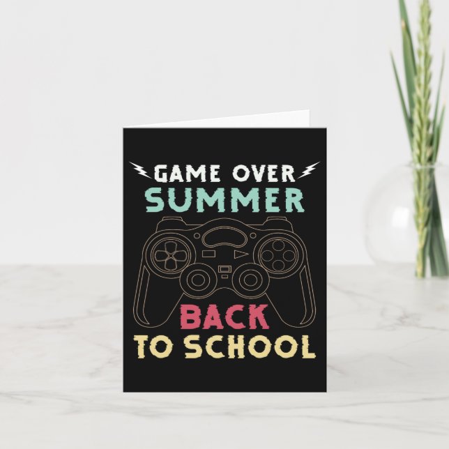 Back To School Apparel For Boys  Card (Front)