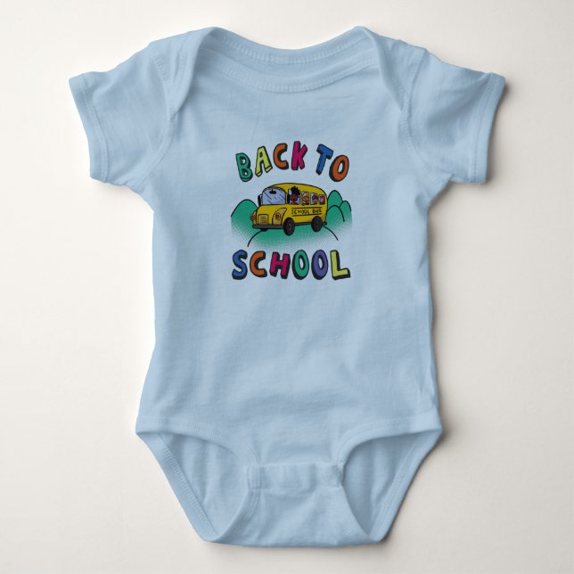 Back to school baby bodysuit (Front)