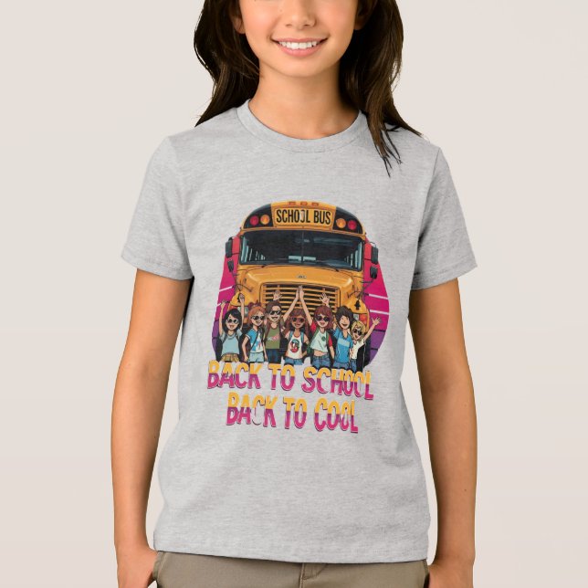 Back to School Back to Cool Kids T-Shirt Tri-Blend Shirt (Front)