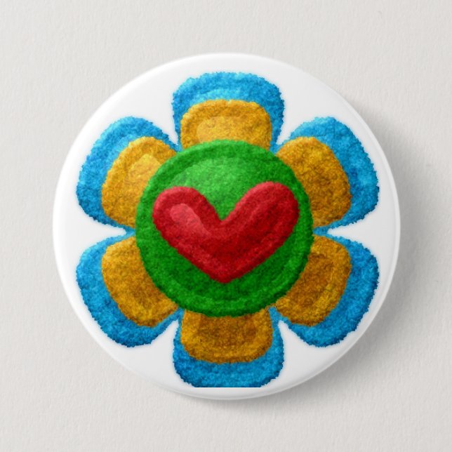 Back to School, Backpack Pins buttons Felt Flower (Front)