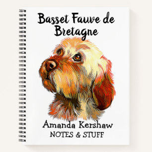 Back to school Basset Fauve de Bretagne Notebook