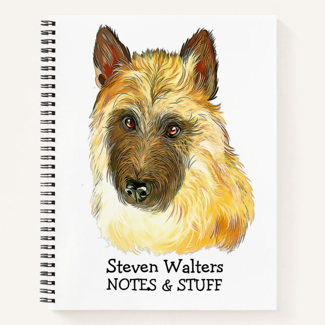 Back to school Belgian Laekenois notebook (Front)