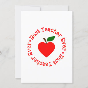 back to school best teacher ever invitation