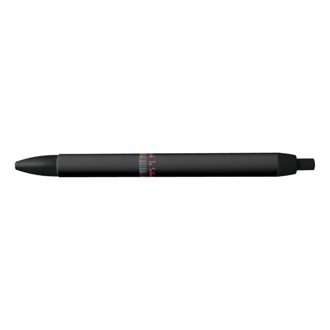 back to school black ink pen (Front)
