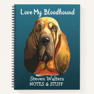 Back to school Bloodhound notebook