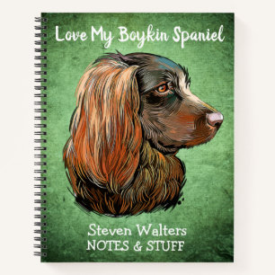 Back to school Boykin Spaniel notebook