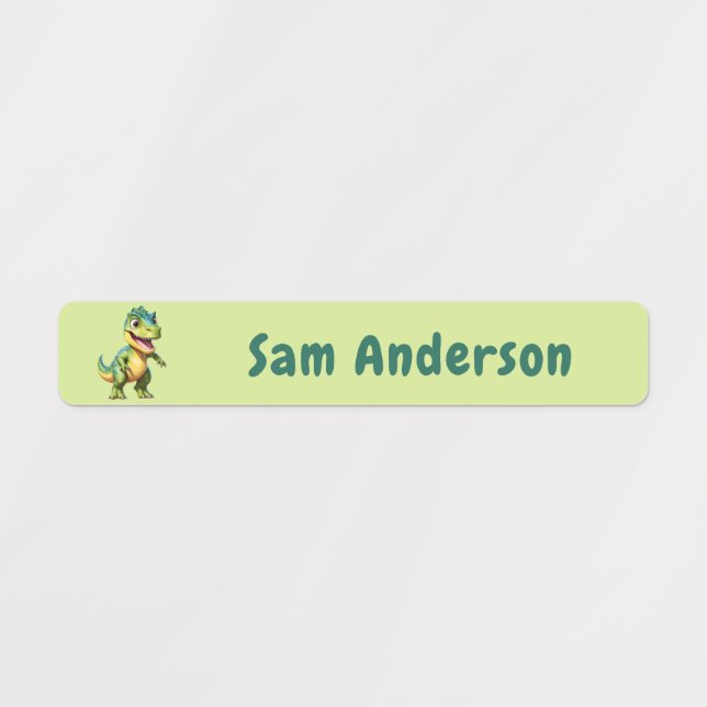 Back to School Boys Dinosaur Kids Name (Design 4)