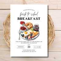 Back to School Breakfast invite, Staff Breakfast
