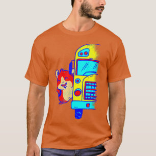 back to school bus Guinea Pig cute T-Shirt