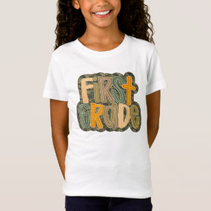 Back To School Camouflage 1st First Grade Dude T-Shirt