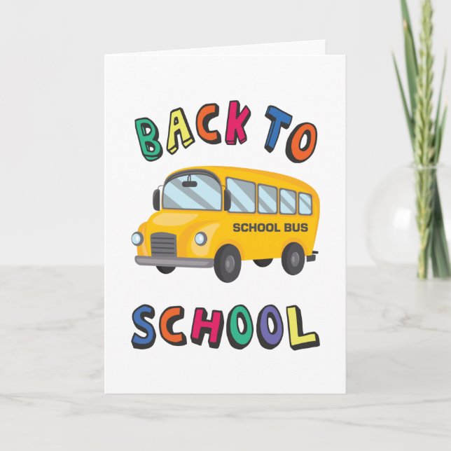 Back to school card (Front)