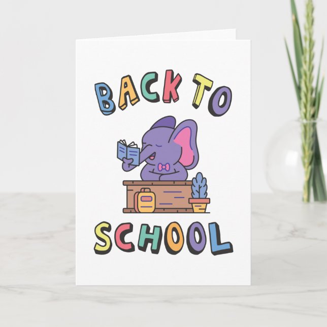 Back to school card (Front)